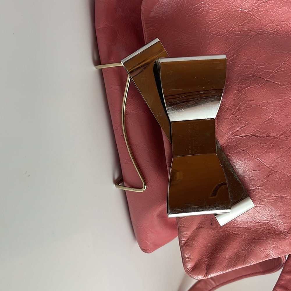 Sonia Rykiel Pink With Bow Crossbody Bag - Picture 2 of 16